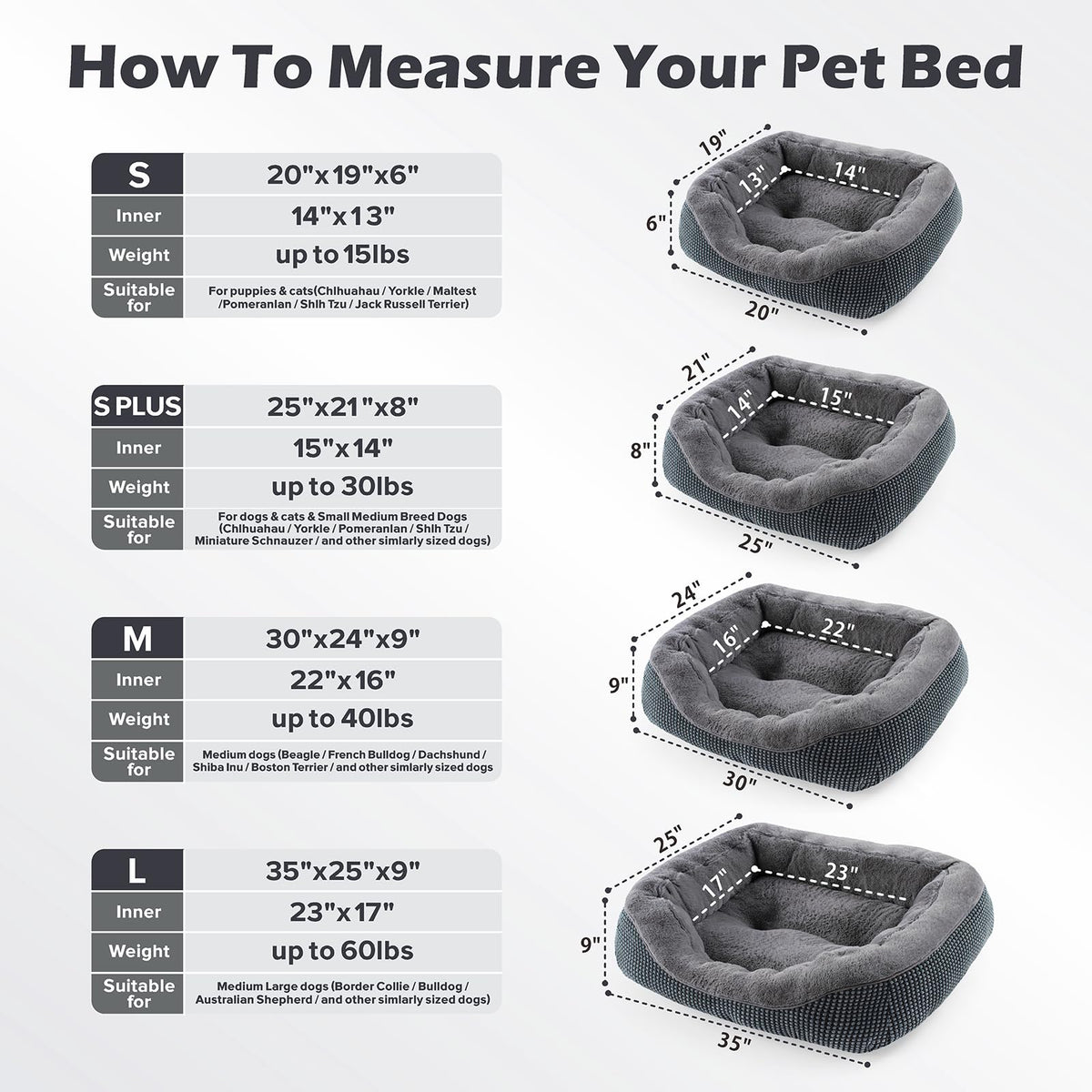 Feerway™ CozyNest Orthopedic Pet Bed – Small | Ultra-Soft, Calming & Washable Pet Bed