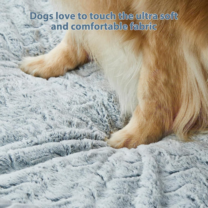 Feerway™  XL Dog Sofa Bed | Extra-Large Orthopedic Pet Couch with Bolster Sides & Removable Waterproof Washable Cover